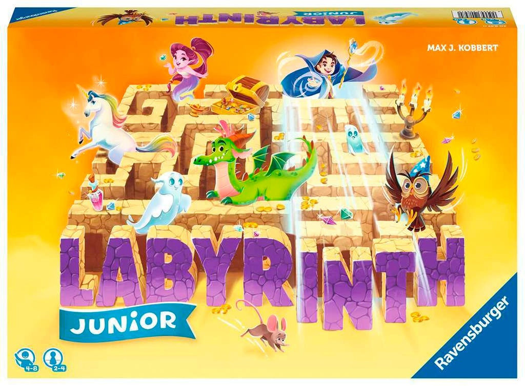 Junior Labyrinth brettspill fra 4 år, 2-4 spillere forfra