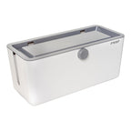 Kabelboks CableGuard hvit 30,5 x 13,5 x 13,5 cm forfra
