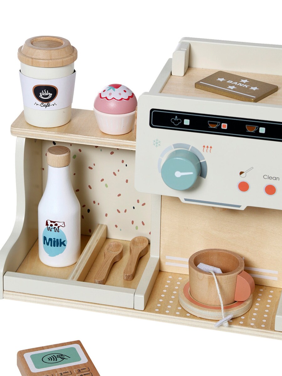 Montert Kaffebar i FSC®-tre 42 x 15 x 22 cm med kopper