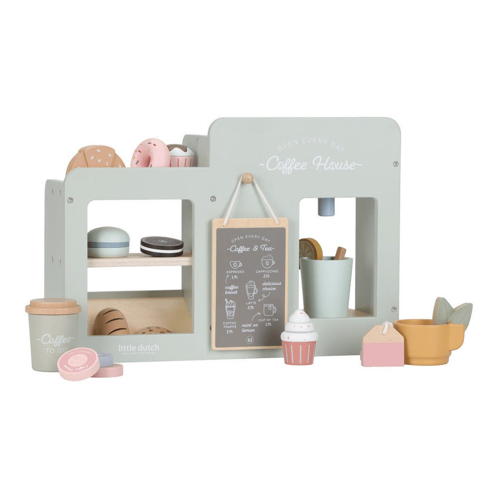 Kaffekrok lekesettt i tre - Little Dutch bakside