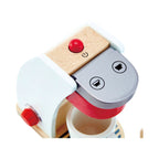 Kaffemaskin i tre med tilbehør 17,5 x 10,6 x 19,6 cm montert