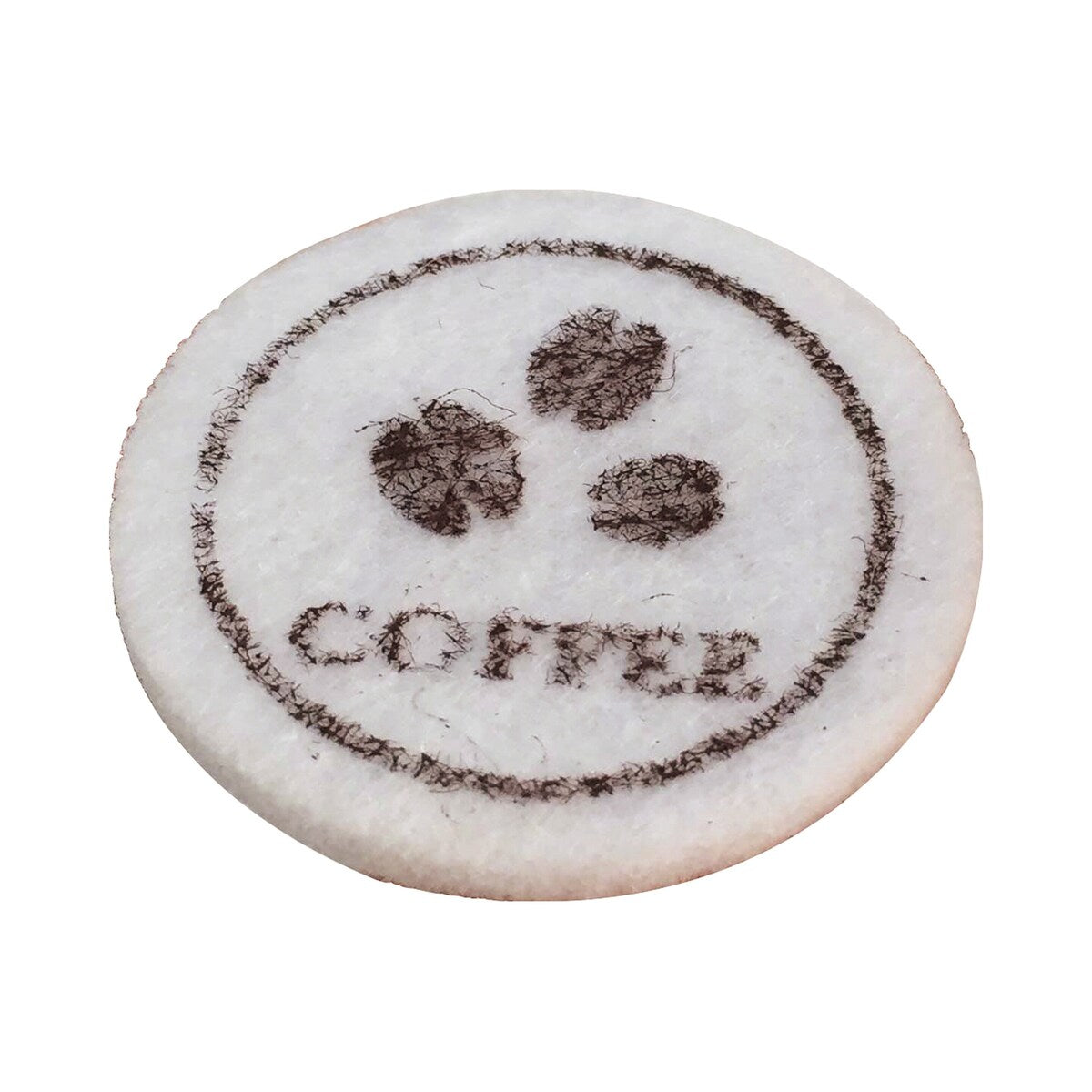 Nærbilde av kaffemaskin i tre med tilbehør 17,5 x 10,6 x 19,6 cm