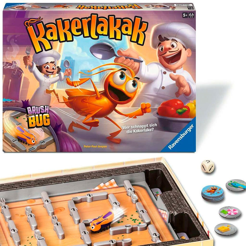 Montert Kakerlakak reaksjonsspill med terning og chips