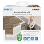 Detalj av kantbeskyttelse i myk skumplast 2-pakning 100 cm - Reer