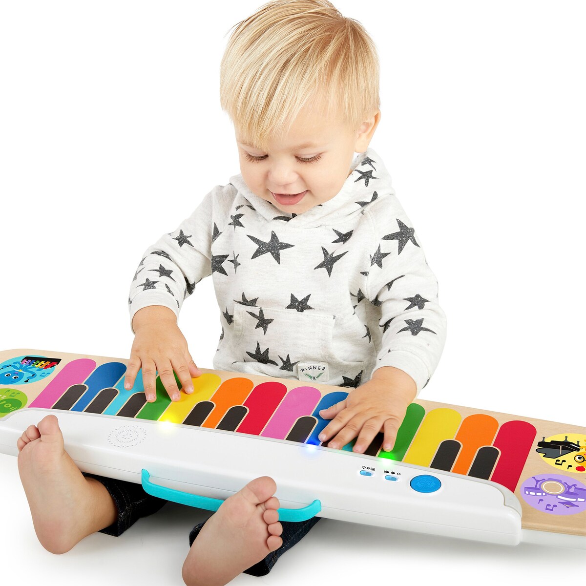 Keyboard Magic Touch med lyd og lys lyseffekter i bruk