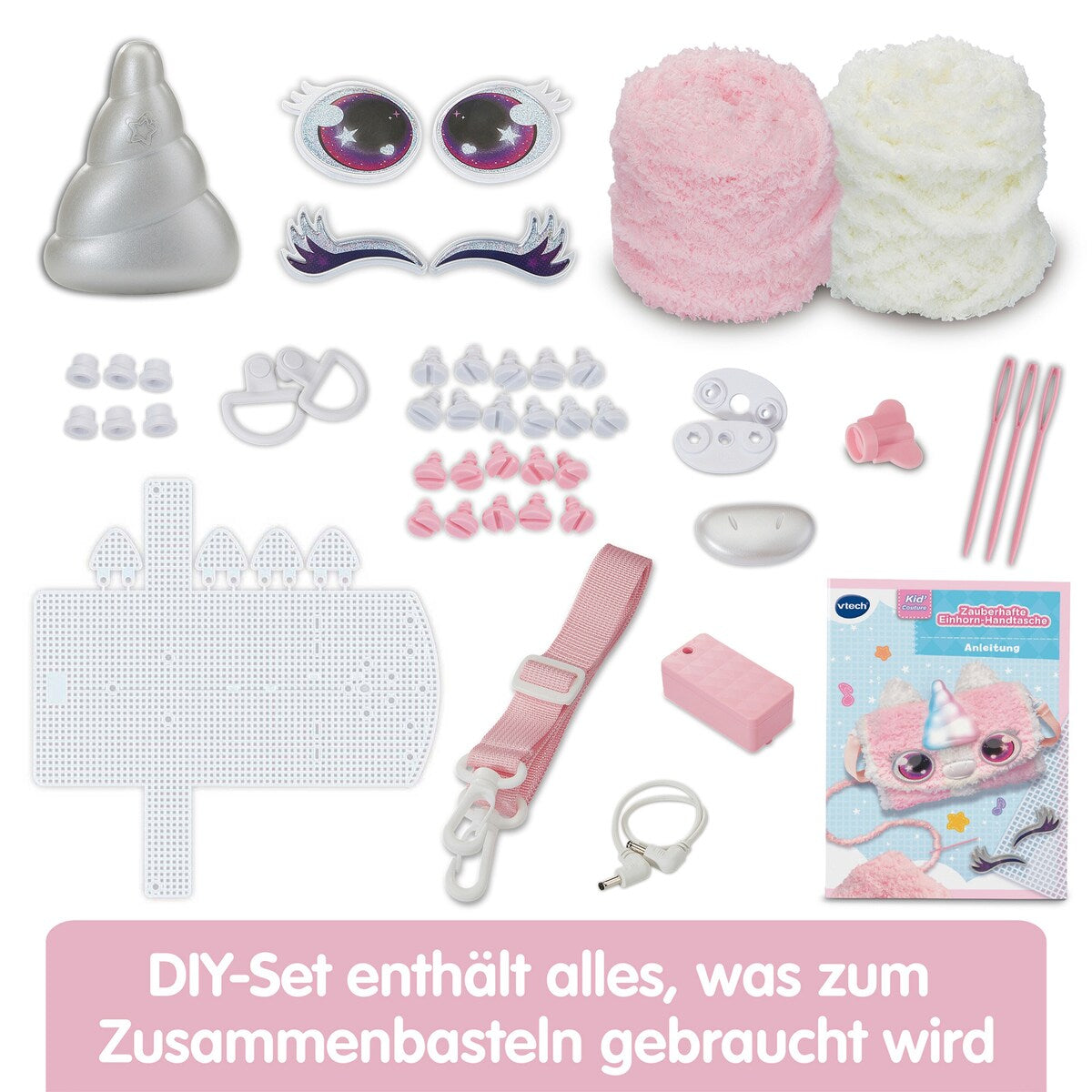 Detalj av Kid'Couture sy-din-egen-håndveske med lys og musikk