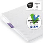 nærbilde av materiale på kilepute maxi for hevet leie 6-18 mnd 35 x 60 cm