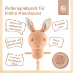 Montert Kjepp-dyr hare Fine i plysj og tre