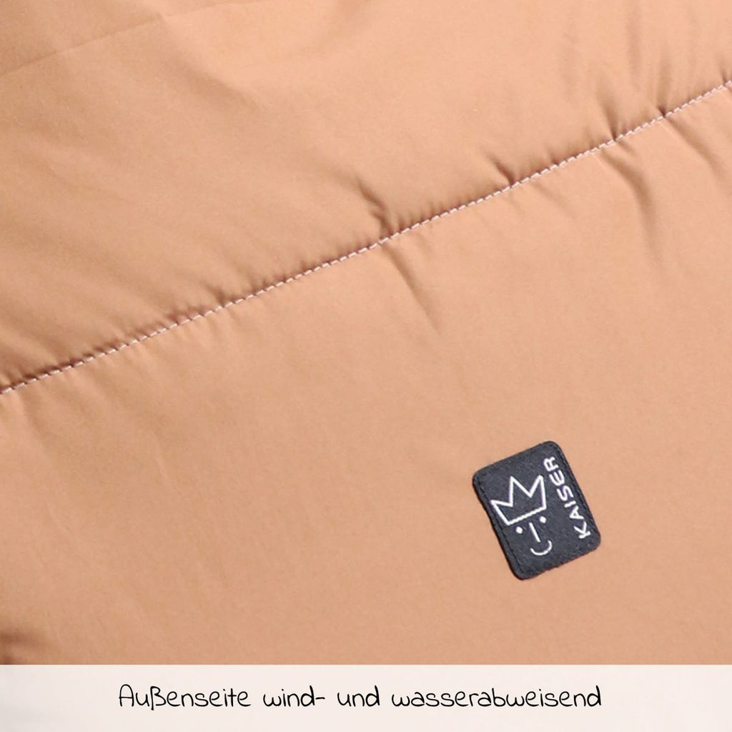 Nærbilde av Sherpa fleece på Kjørepose i fleece Hoody 2.0 til bilstol og bag