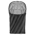 Kjørepose vinter Deluxe til bilstol i teddyfleece forfra