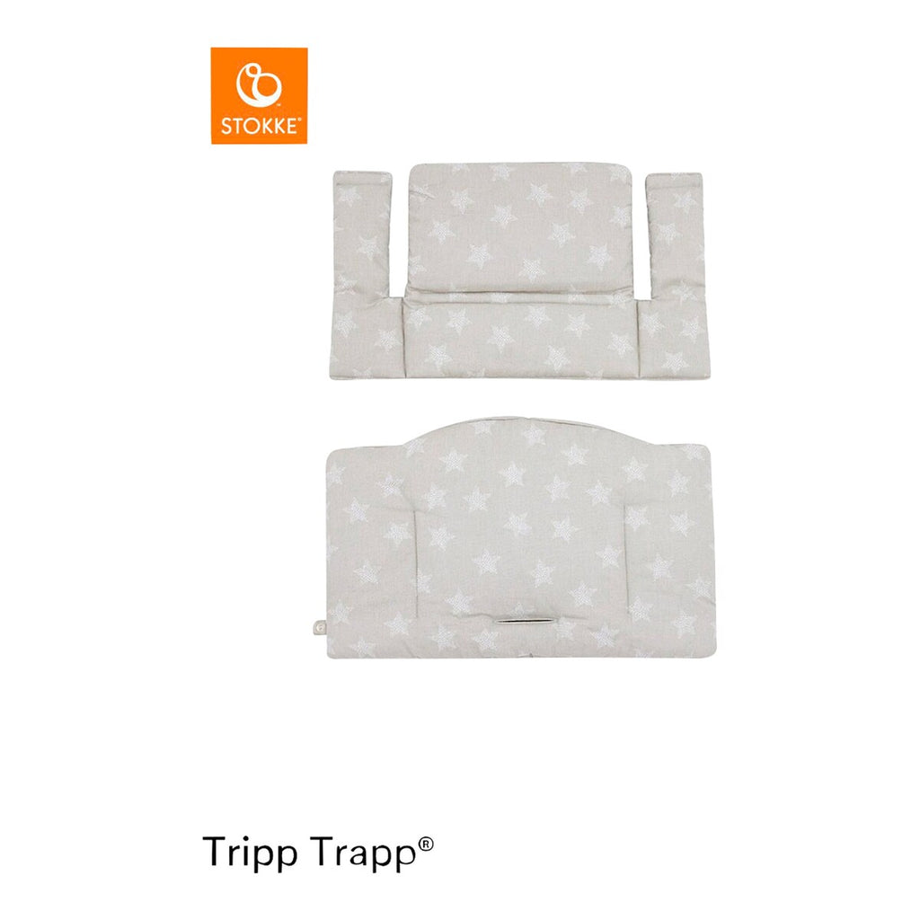 Klassisk sittepute for Tripp Trapp økologisk bomull forfra