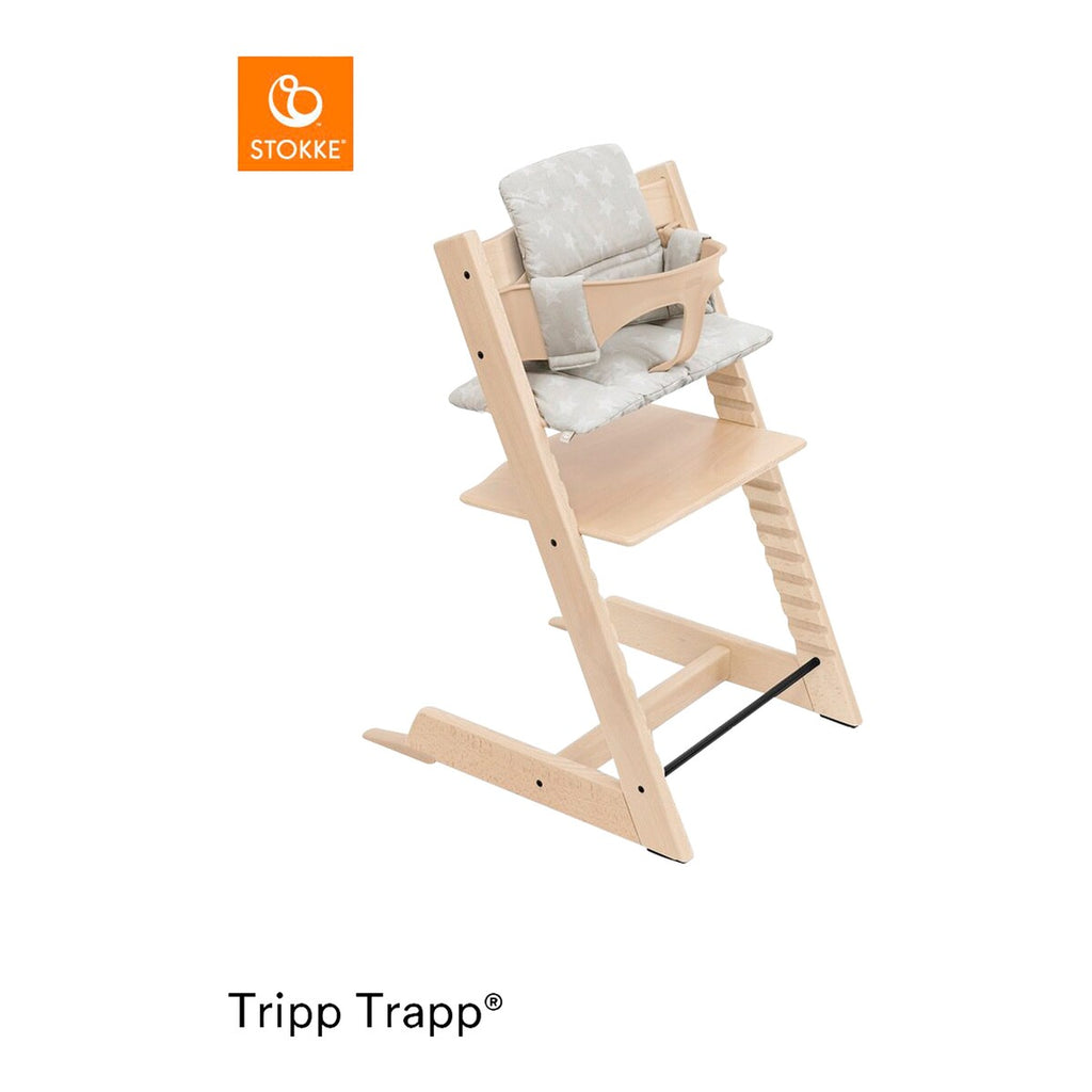 Klassisk sittepute for Tripp Trapp økologisk bomull detalj av materiale