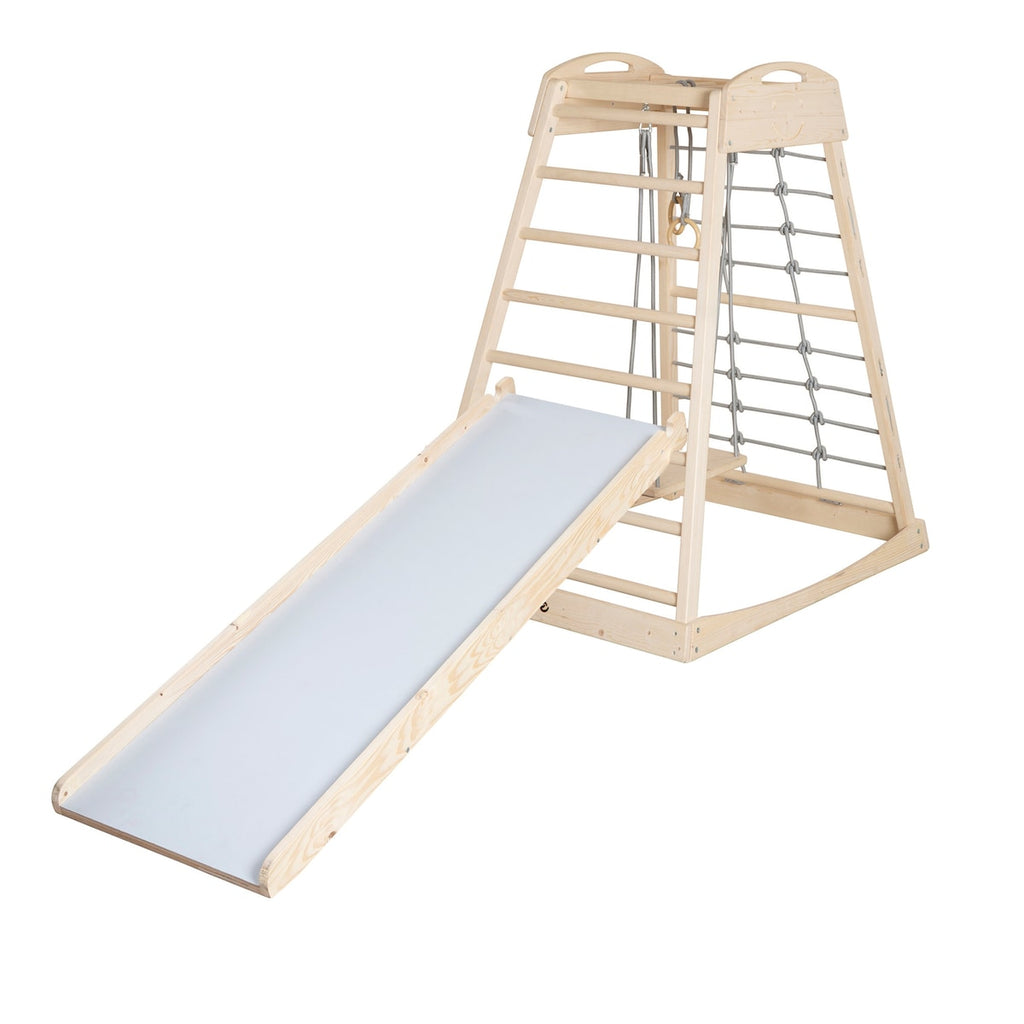 Barn leker på klatrestativ med lekeelementer fra 24 mnd 128,5 x 79 x 106,5 cm - roba