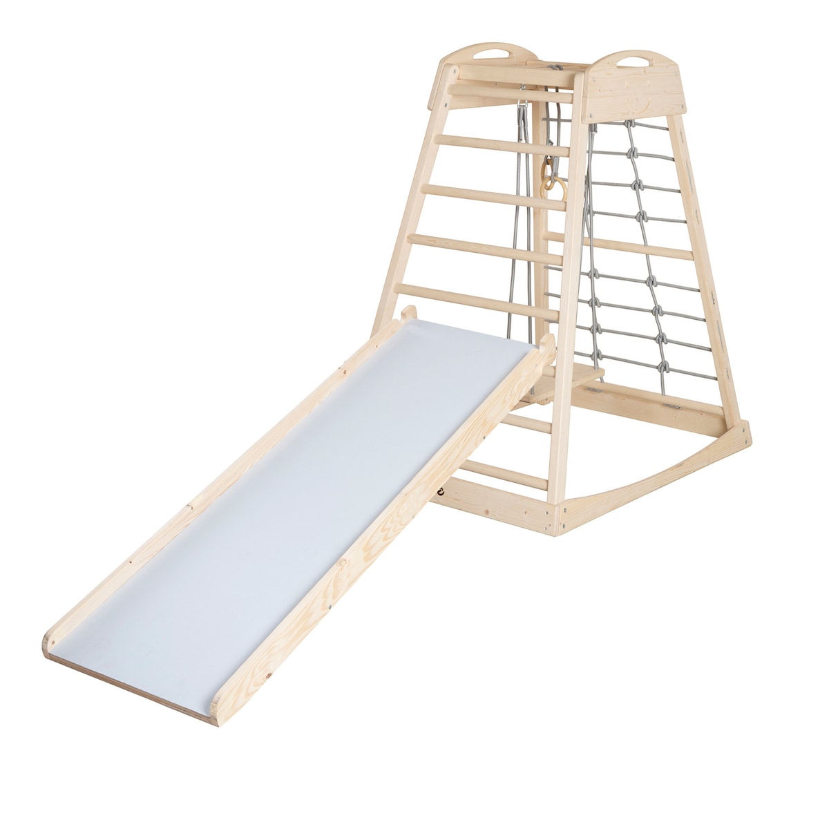 Barn leker på klatrestativ med lekeelementer fra 24 mnd 128,5 x 79 x 106,5 cm - roba