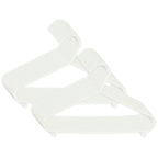 Kleshengere for barn 16 stk hvit plast 29,5 cm forfra