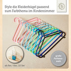 Kleshengere for barn 16 stk hvit plast 29,5 cm stablet