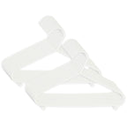 Pakke med kleshengere for barn 16 stk hvit plast 29,5 cm
