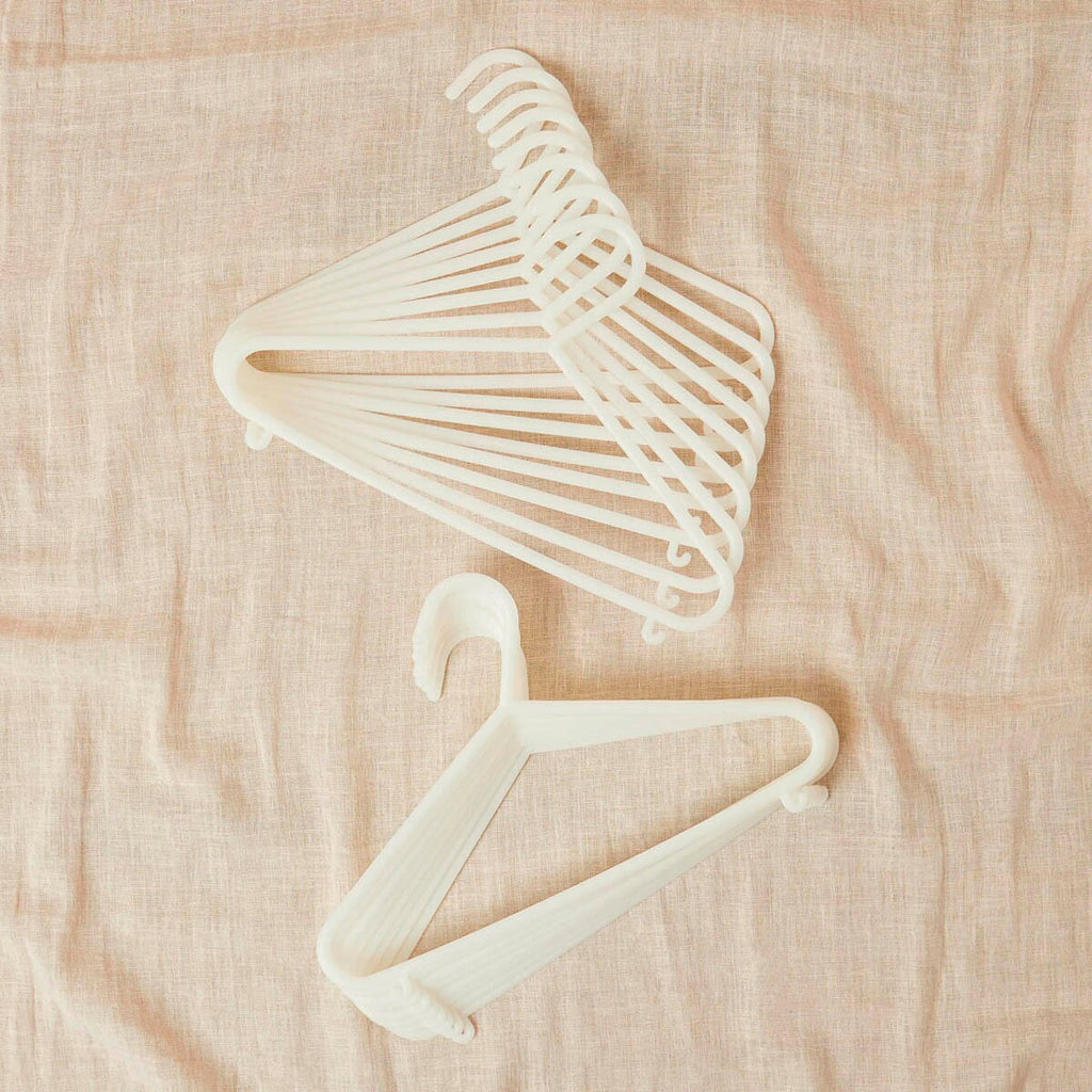Kleshengere for barn 16 stk hvit plast 29,5 cm i barnerom
