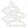 Kleshengere for barn 32 stk. hvit plast 29,5 cm forfra