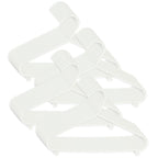 Kleshengere for barn 32 stk. hvit plast 29,5 cm forfra
