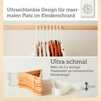 Detalj av Kleshengere for barn 32 stk. hvit plast 29,5 cm