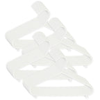 Kleshengere for barn 32 stk. hvit plast 29,5 cm - Bieco