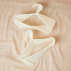 Kleshengere for barn 32 stk. hvit plast 29,5 cm - Bieco