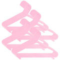 Kleshengere for barn 32 stk rosa plast forfra