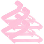 Kleshengere for barn 32 stk rosa plast forfra