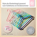 Kleshengere for barn 32 stk rosa plast brukt til dukker