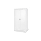 Klesskap 2-dørs Chalet hvit MDF 103x185 cm forfra