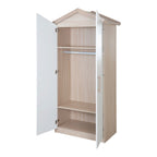 Klesskap Cabane 2-dørs 96x190 cm med soft-close detalj av håndtak