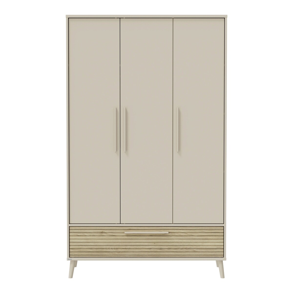 Klesskap Eefje 3-dørs 203,5 x 123,5 cm soft-close bakside
