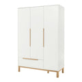 Klesskap Juna stor 129x190 cm MDF og eik forside