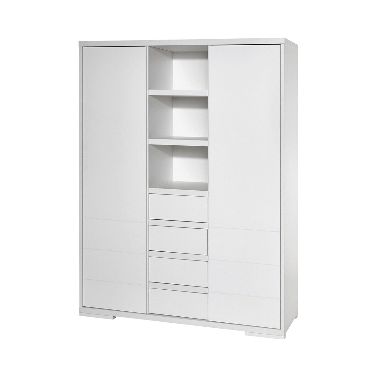 Klesskap Maxx White 2-dørs MDF hvit foran