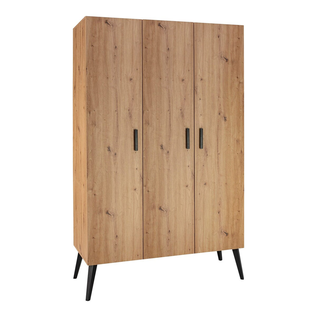 Klesskap Morris Oak 3-dørs front