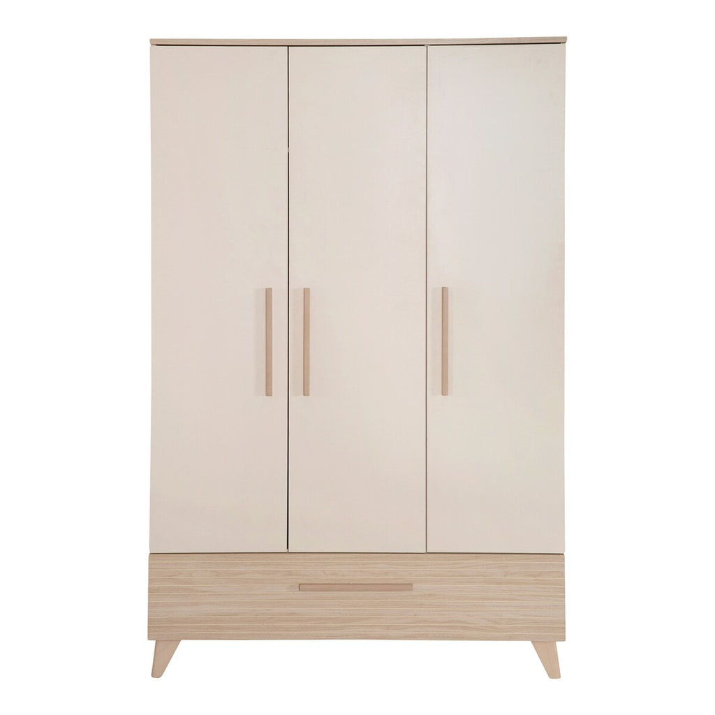 Klesskap Sidney 3-dørs 118x190 cm med skuff bakside