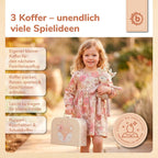 Detalj av lås på Koffersett 3-deler Ella Vintage Flowers