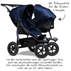Kombienhet 1 x bærebag og sete til Duo, marine - TFK bakside