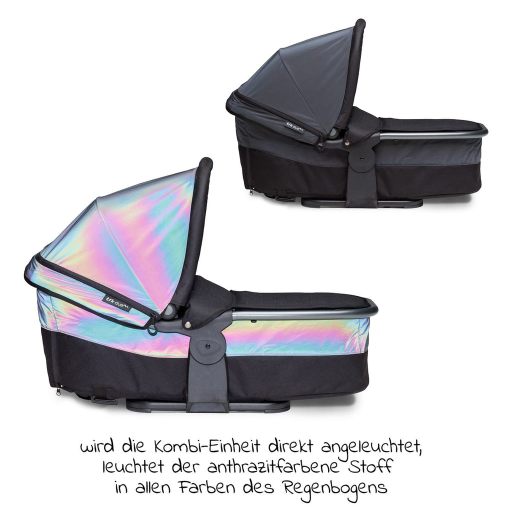 Kombienhet bærebag og sete til Duo, Glow in the Dark bakside