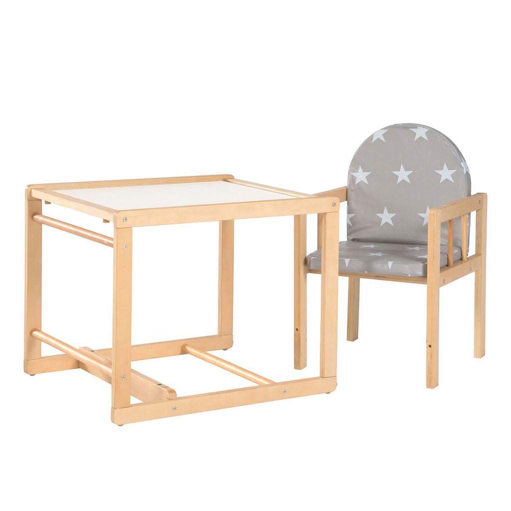 Kombihøystol Little Stars med bord-stol-kombinasjon detaljbilde av polstring