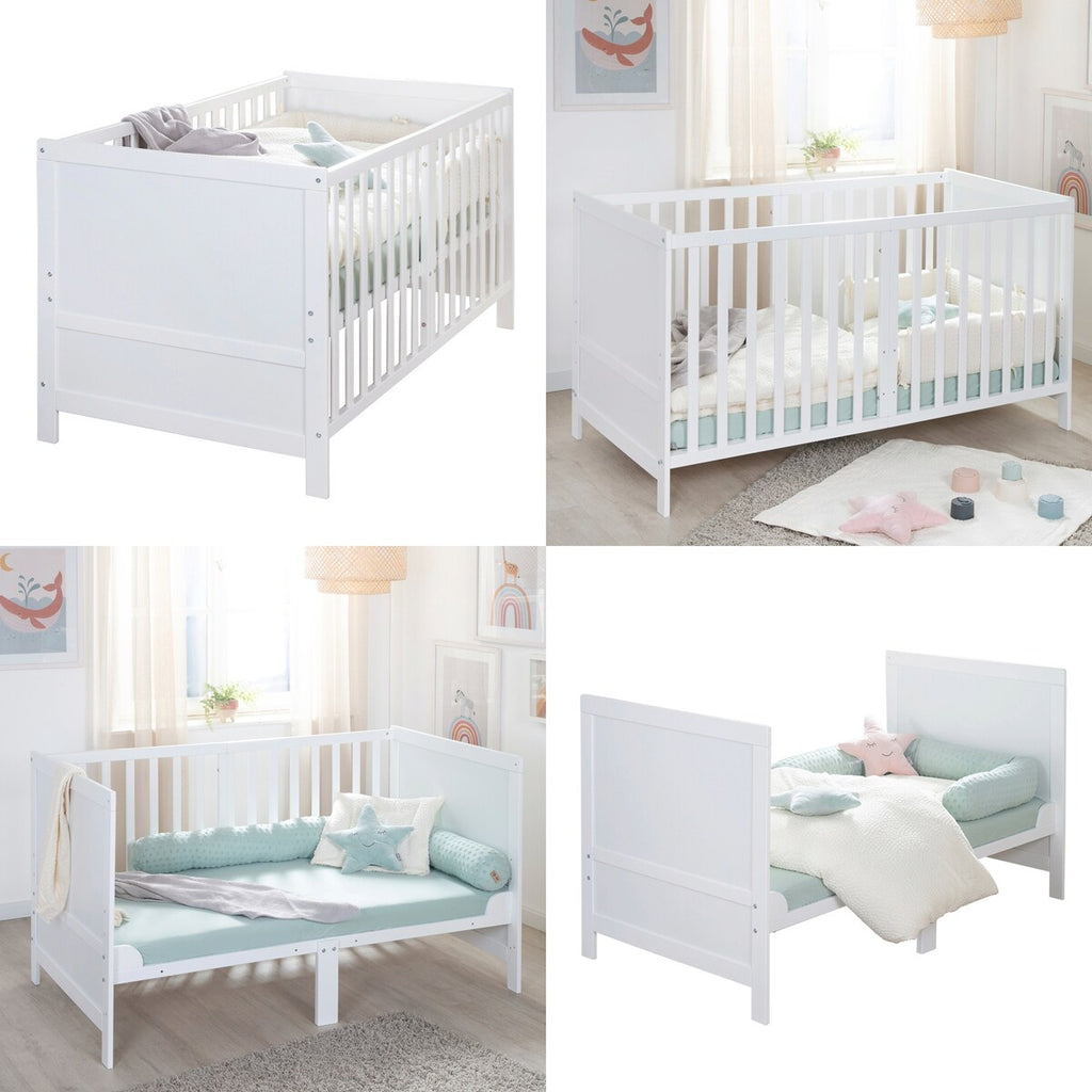 Kombiseng 70x140 cm Easy Sleep med 3 høyder montert i barnerom