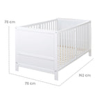 Kombiseng 70x140 cm Easy Sleep med 3 høyder justerbar høyde
