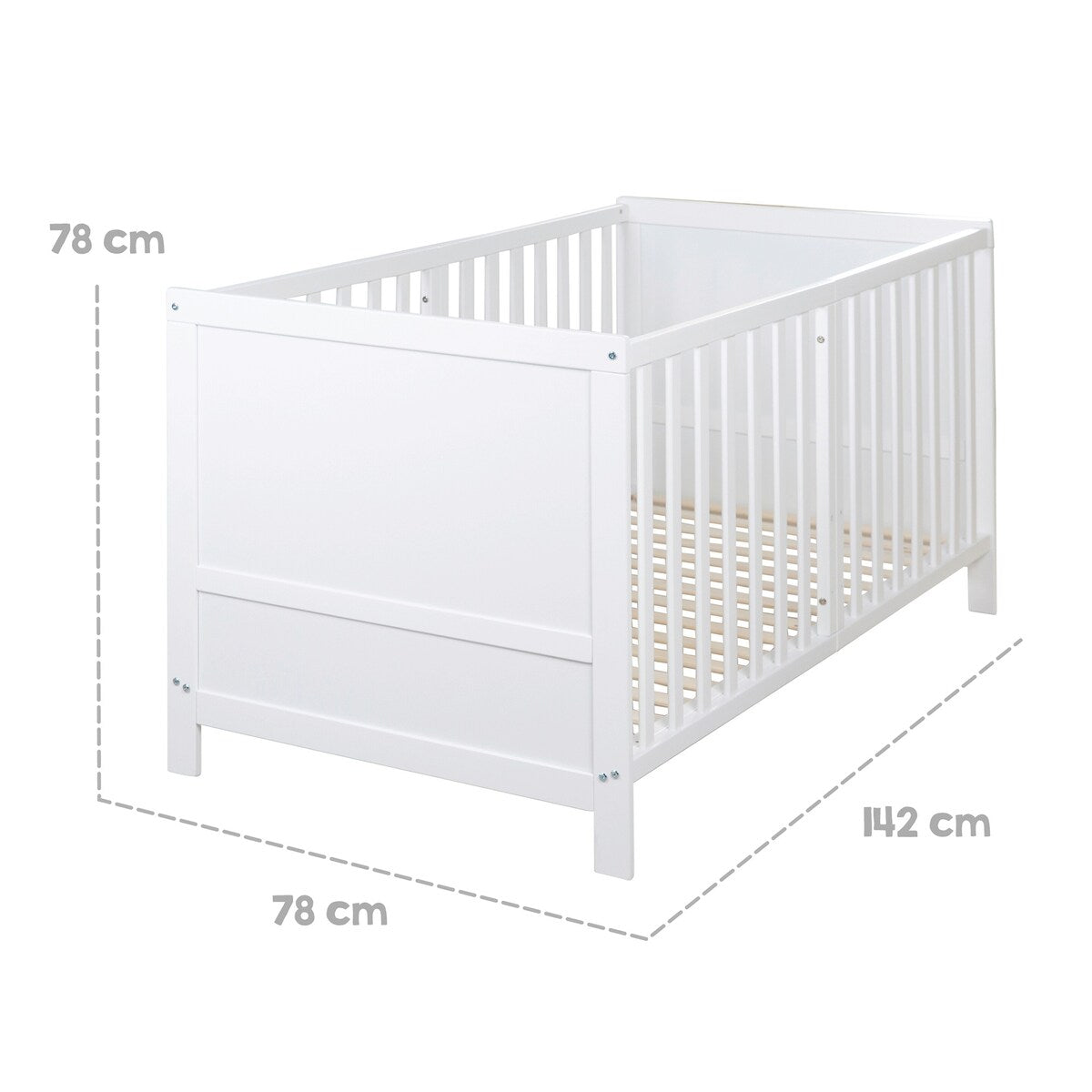 Kombiseng 70x140 cm Easy Sleep med 3 høyder justerbar høyde