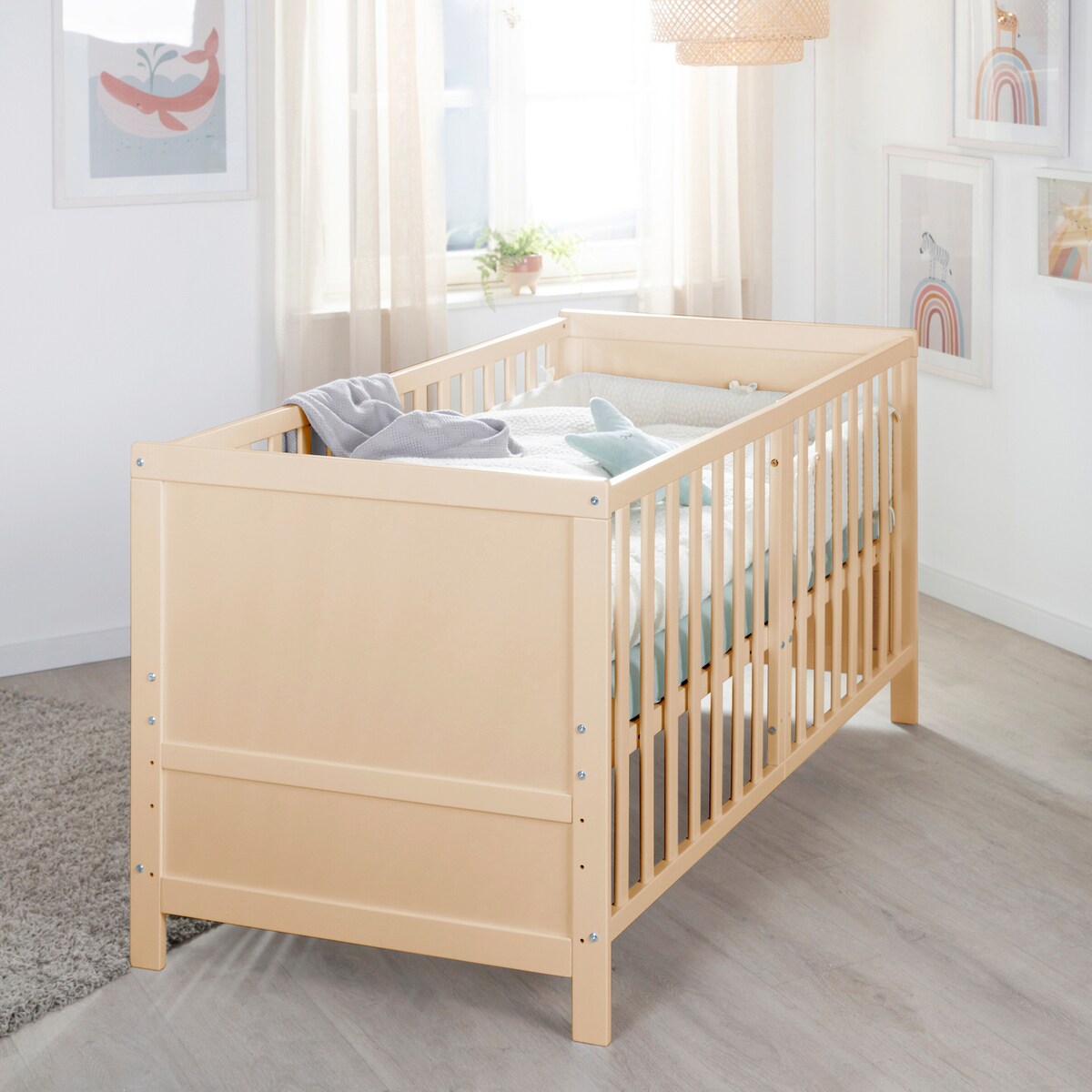 Montert Kombiseng 70x140 cm med madrass Easy Sleep i barnerom
