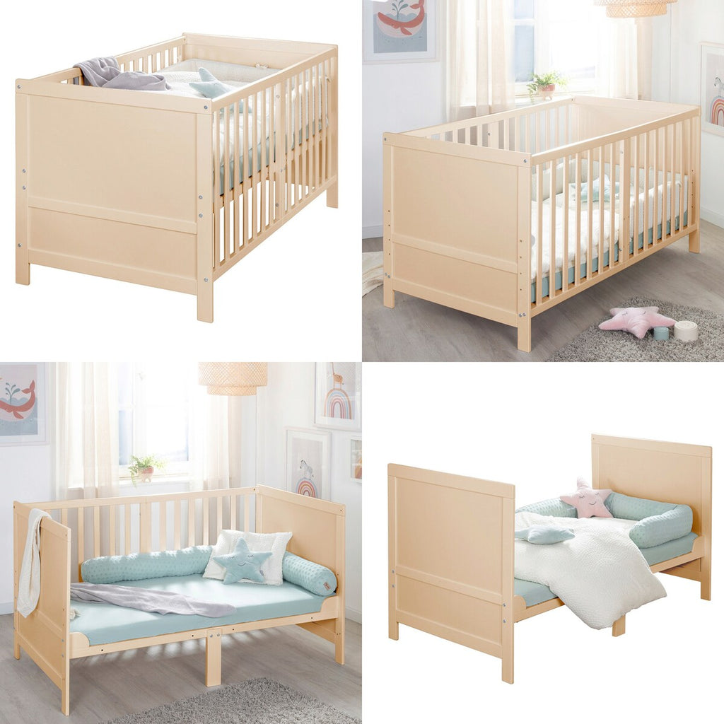 Kombiseng 70x140 cm med madrass Easy Sleep ombygd til juniorseng