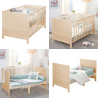 Kombiseng 70x140 cm med madrass Easy Sleep ombygd til juniorseng