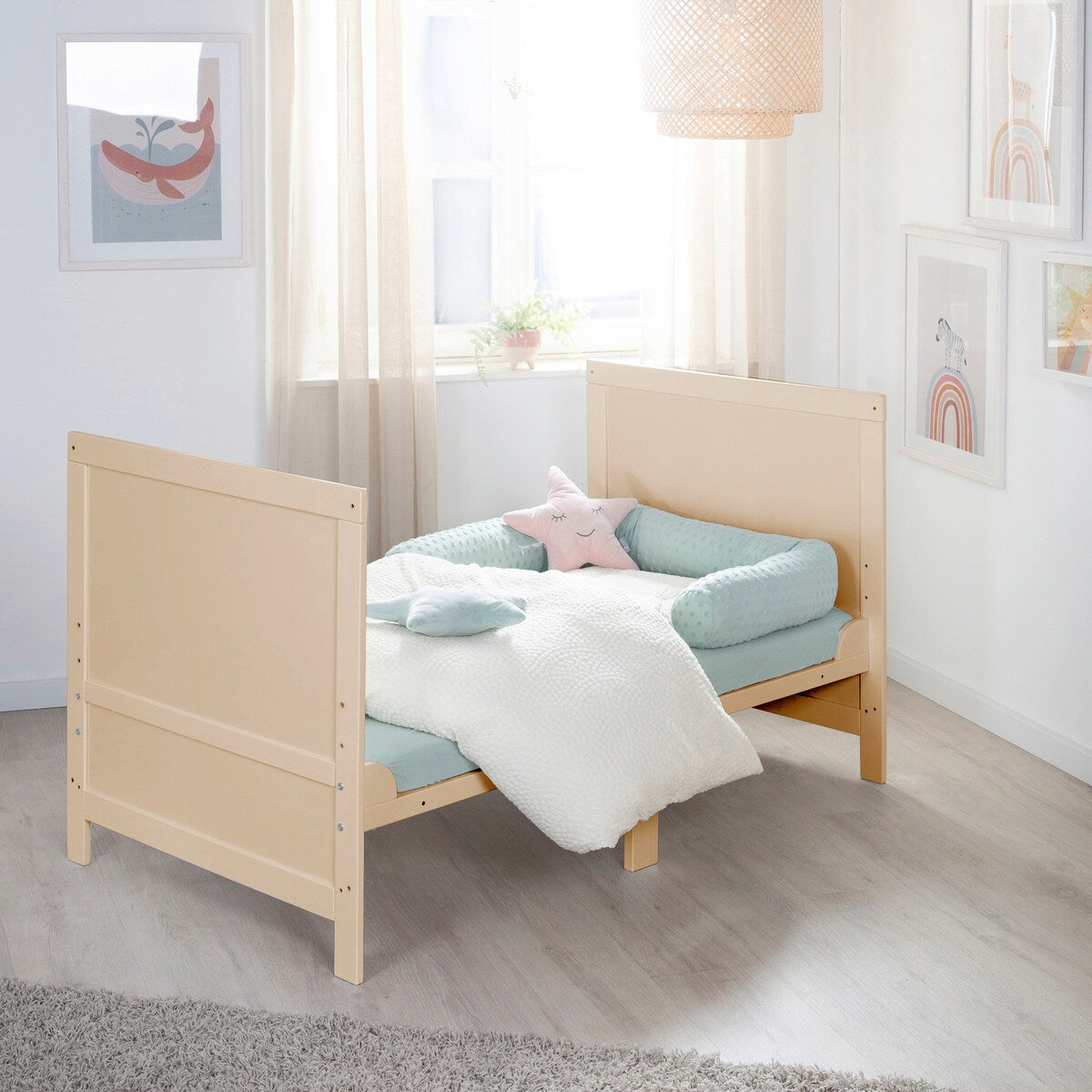 Kombiseng 70x140 cm med madrass Easy Sleep med uttakbare spiler