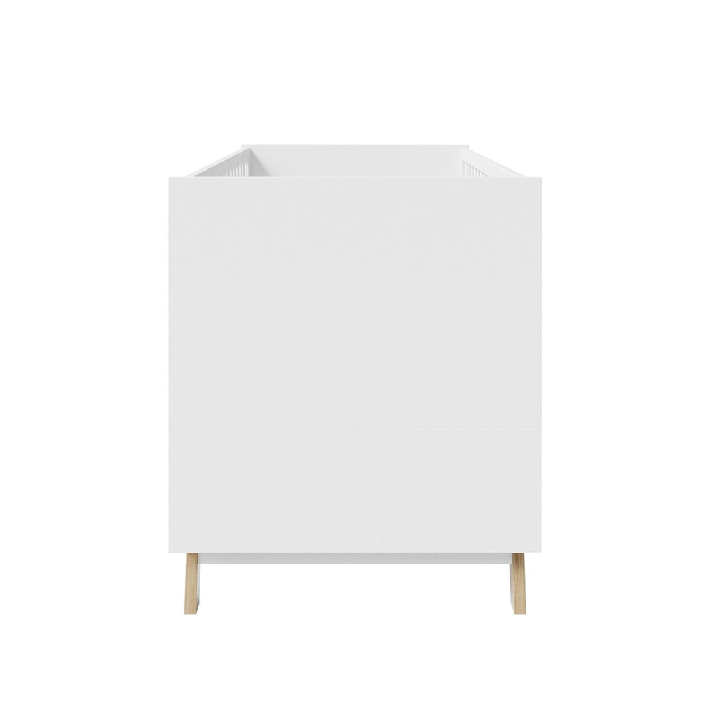 Kombiseng 70x140 cm Smile i hvit med 3 høydeinnstillinger montert i barnerom