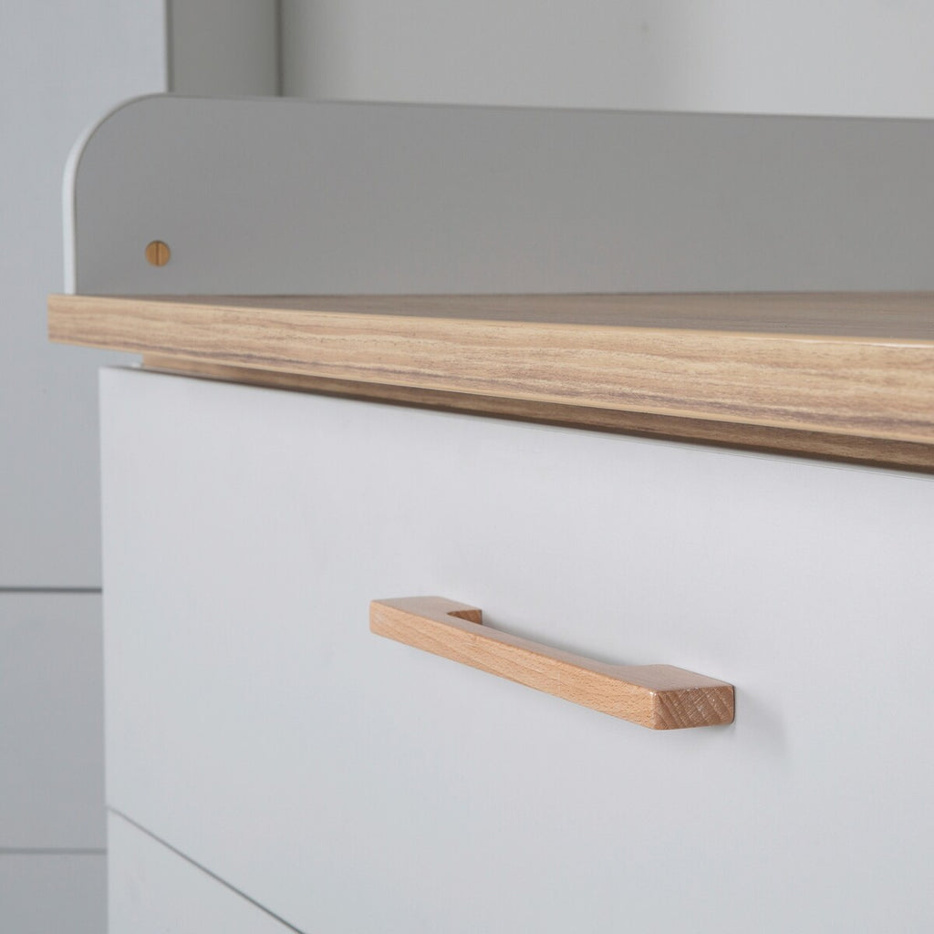 Kombiseng Lea 70 x 140 cm i beige-grå justerbar høyde